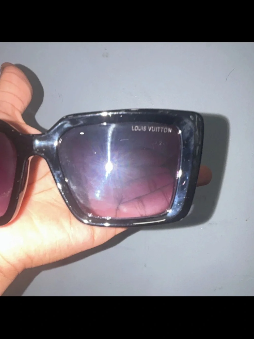 Louis Vuitton Black Square Frame Sunglasses